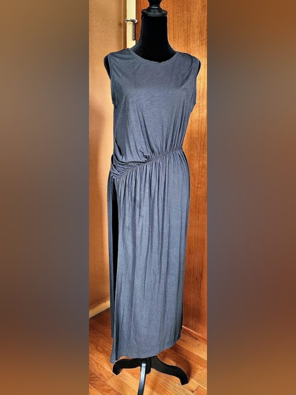 Peruvian Connection Gray Sleeveless TWLA Top/Maxi Dress